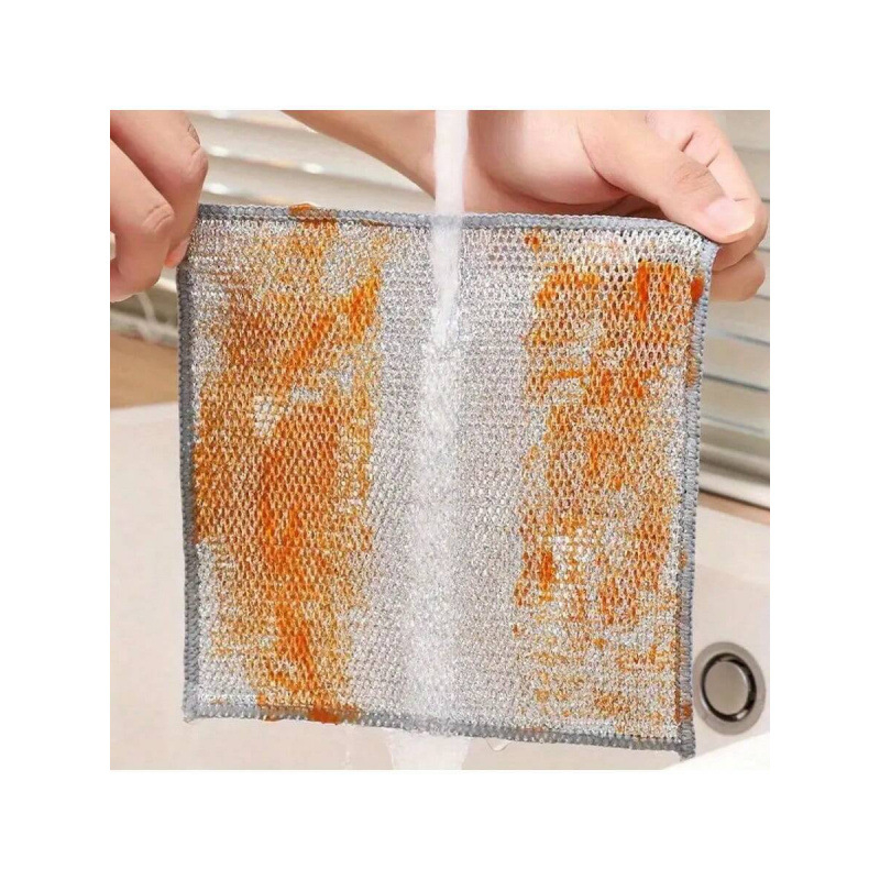 Trauku mazgāšanas dvielis no poliestera, karikatūras raksts, piemērots katliem un bļodām, izturīgs pret eļļu un noņem traipus, modelis zd