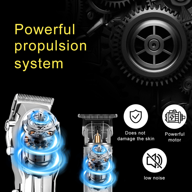 Elektriskais matu griezējs ar digitālo displeju, augsta jauda, nerūsējošā tērauda griežamā daļa, iekšēja akumulators 1200–2000mAh, darbības laiks 1–3 stundas