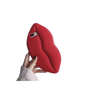 3D paaugstināts lūpas malas vāciņš Apple ierīcēm – pilna aizsardzība, karikatūru stils, akrila materiāls, zīmols Wu