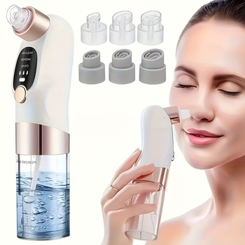 Dingfeng Електрически уред за почистване на пори с ултразвукова вибрация – премахване на черни точки, 3-степенна настройка (модел: Facial Cleansing Beauty Electric Blackhead Extractor)