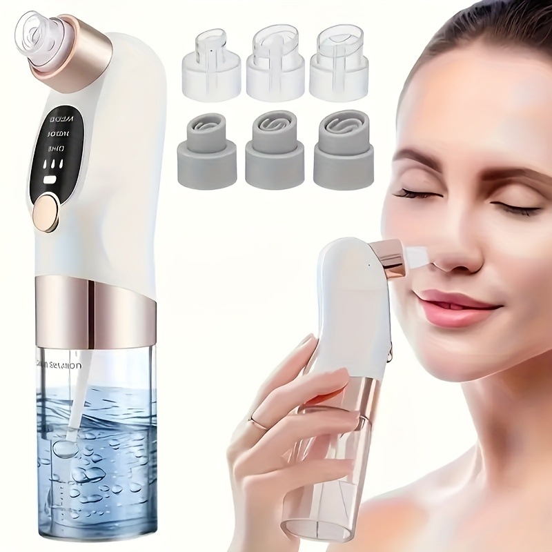 Dingfeng Електрически уред за почистване на пори с ултразвукова вибрация – премахване на черни точки, 3-степенна настройка (модел: Facial Cleansing Beauty Electric Blackhead Extractor)