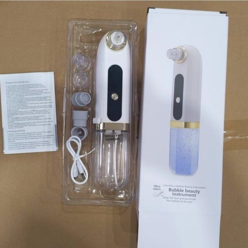 Dingfeng Електрически уред за почистване на пори с ултразвукова вибрация – премахване на черни точки, 3-степенна настройка (модел: Facial Cleansing Beauty Electric Blackhead Extractor)