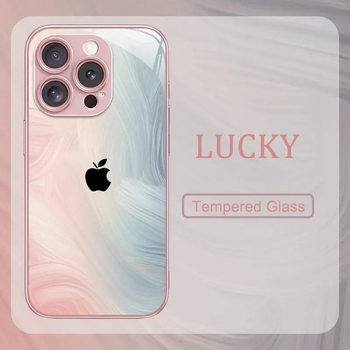 iPhone dėklas YK265-Metal Paint Glass Case: metalinis paviršius; šilumos sklaida; suderinamas su iPhone 11–14 (Pro/Max, Mini); amatas: dažymas