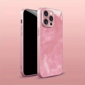 iPhone dėklas – metalinis dažyto stiklo paviršius su gradientiniu smėlio dizainu, šilumos išskyrimas, modelio numeris YK262, suderinamas su iPhone 11–14 serija