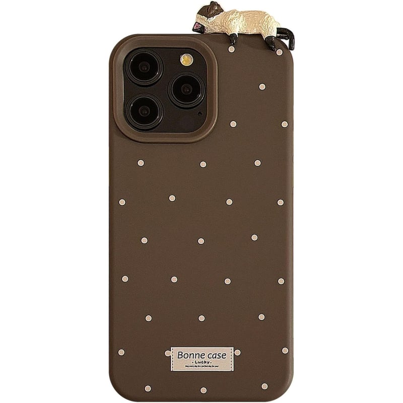 Tālruņa aizsargs ar 3D kaķēna punktotu dizainu, pilna aizsardzība, silikona materiāls, saderīgs ar iPhone 17, Xiaomi, Huawei