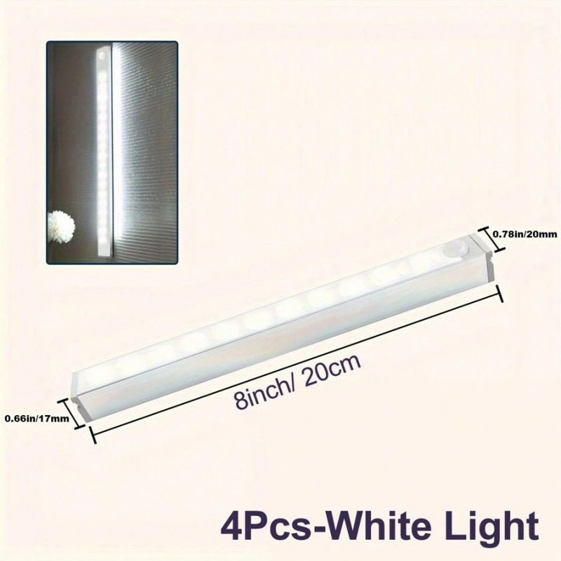 Po spinta šviestuvai, belaidžiai USB įkraunami, 200+ vienetų pakuotėje, namų naudojimui