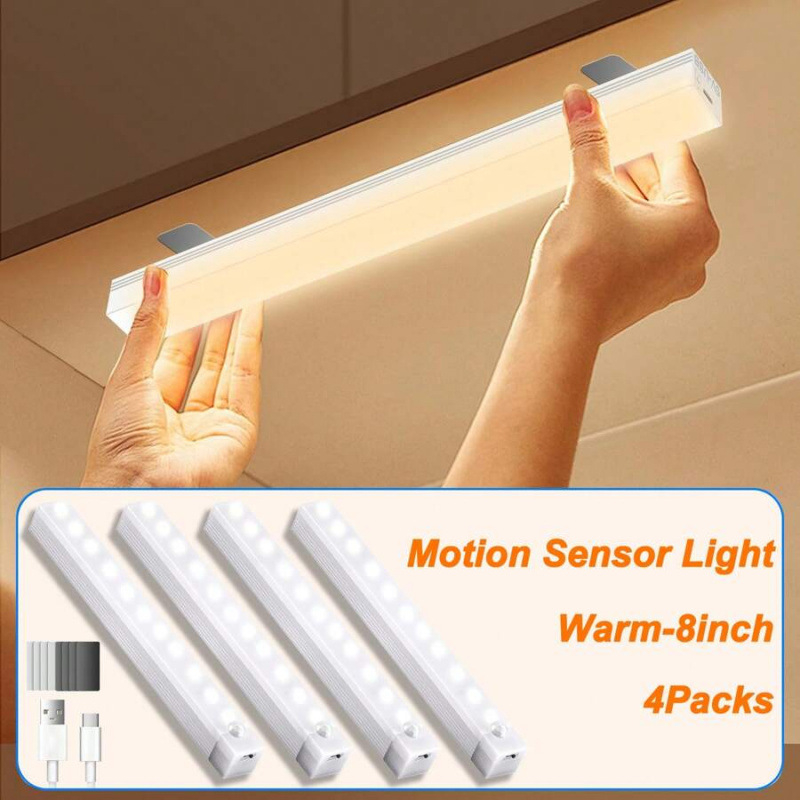 Po spinta šviestuvai, belaidžiai USB įkraunami, 200+ vienetų pakuotėje, namų naudojimui