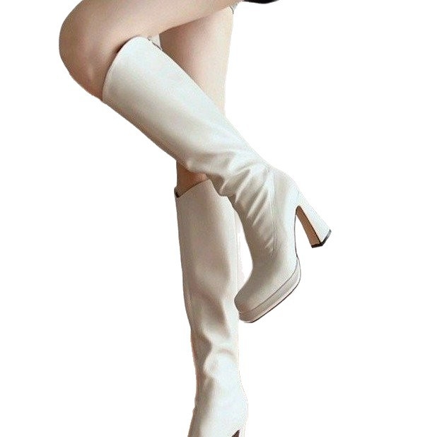 Moteriški jojimo batai — mikropluošto viršus, aukštas siluetas, europietiško–amerikietiško stiliaus, liesas kontūras