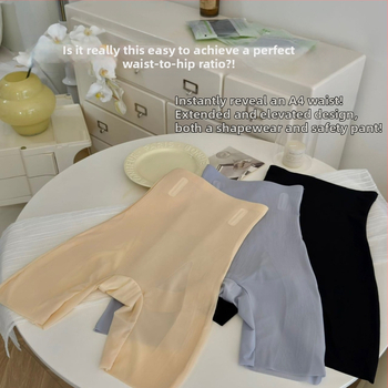 Шейпър боксерки с висока талия, дишаща нейлонова материя, контрол на корема, повдигане на ханша, без видими следи