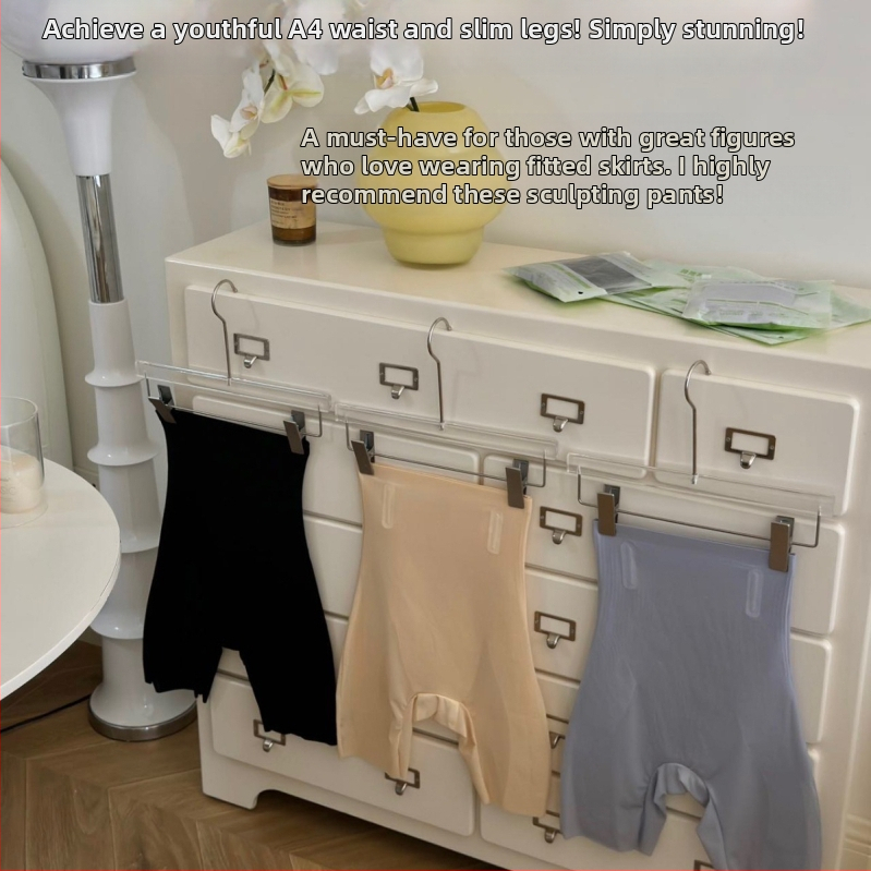 Шейпър боксерки с висока талия, дишаща нейлонова материя, контрол на корема, повдигане на ханша, без видими следи