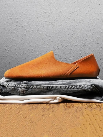 Vīriešu ikdienas loaferi ar džinsa augšpusi, smailains purns, augsts atvērums, vasara