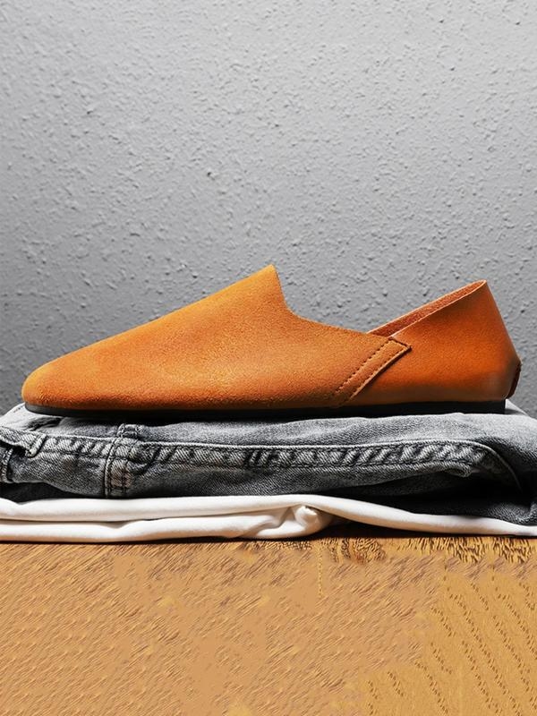 Vīriešu ikdienas loaferi ar džinsa augšpusi, smailains purns, augsts atvērums, vasara