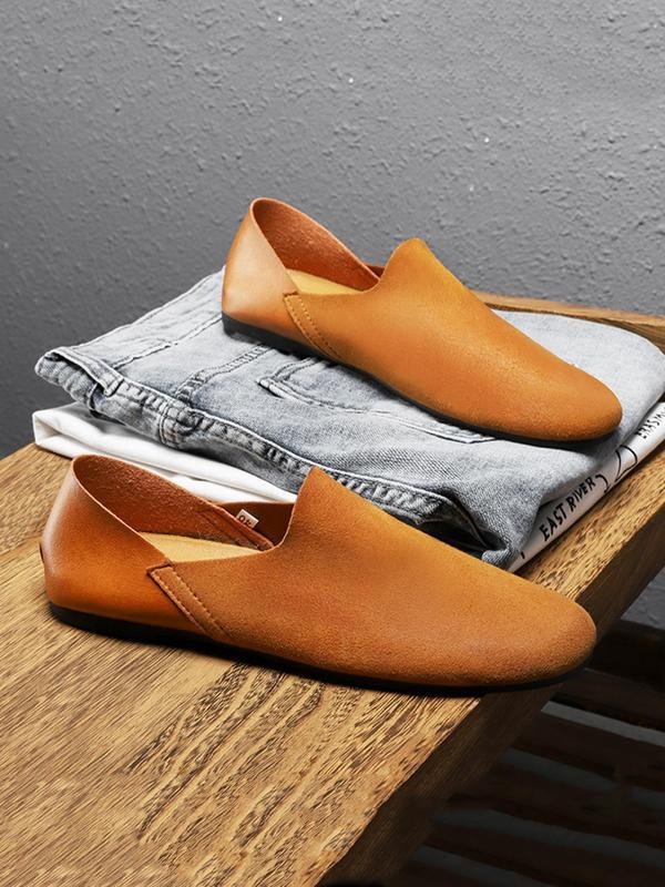 Vīriešu ikdienas loaferi ar džinsa augšpusi, smailains purns, augsts atvērums, vasara