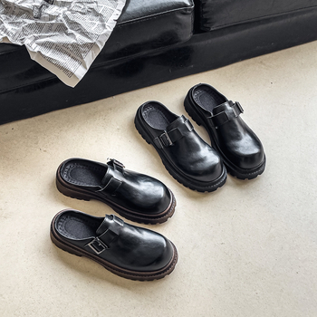 Vīriešu korķa čības ar EVA zoli, mākslīgās ādas augšdaļa, Slip-On, ikdienas stils (Ziema 2024)