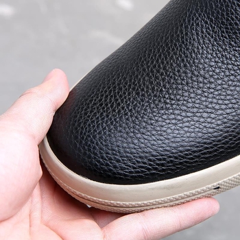 Vīriešu ikdienas slip-on kurpes, augšdaļa no pirmās kvalitātes liellādas ādas, apaļa purngala, gumijas zole, japāņu ārējais stils