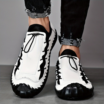 Unisex slip-on sporta apavi ar gumijas augšdaļu un zoli, PU iekšējā odere, elastīga siksna, zems siluets vasaras sezonai