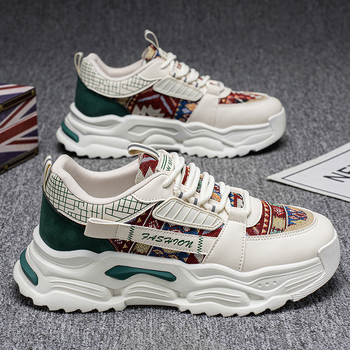 Muške casual tenisice s prozračnim mrežastim gornjim dijelom, pogodne za sve sezone, vezanje, niski profil, protuklizna potplat od plastike oblikovane injekcijom.