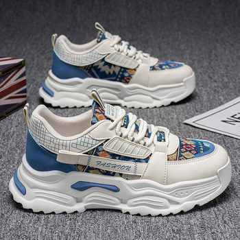 Muške casual tenisice s prozračnim mrežastim gornjim dijelom, pogodne za sve sezone, vezanje, niski profil, protuklizna potplat od plastike oblikovane injekcijom.