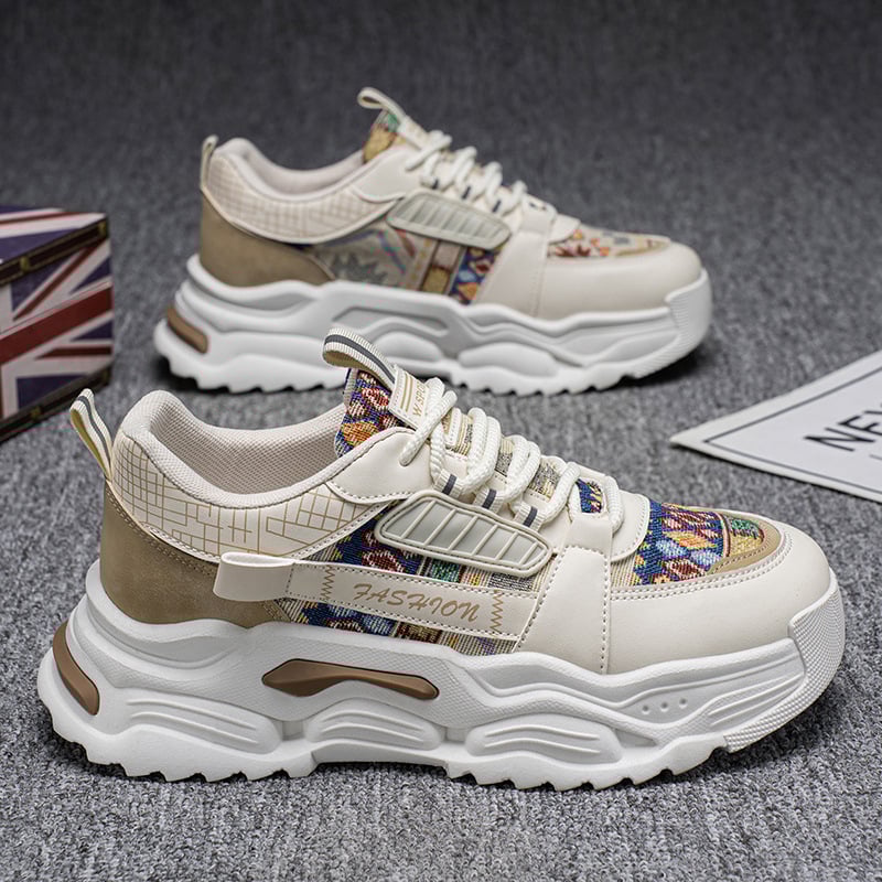 Muške casual tenisice s prozračnim mrežastim gornjim dijelom, pogodne za sve sezone, vezanje, niski profil, protuklizna potplat od plastike oblikovane injekcijom.