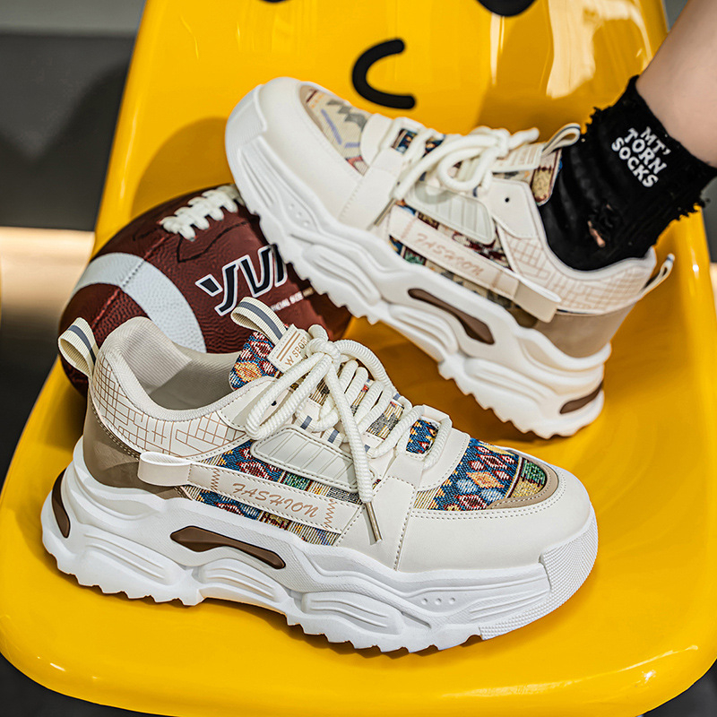 Muške casual tenisice s prozračnim mrežastim gornjim dijelom, pogodne za sve sezone, vezanje, niski profil, protuklizna potplat od plastike oblikovane injekcijom.