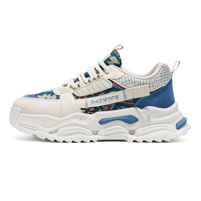 Muške casual tenisice s prozračnim mrežastim gornjim dijelom, pogodne za sve sezone, vezanje, niski profil, protuklizna potplat od plastike oblikovane injekcijom.