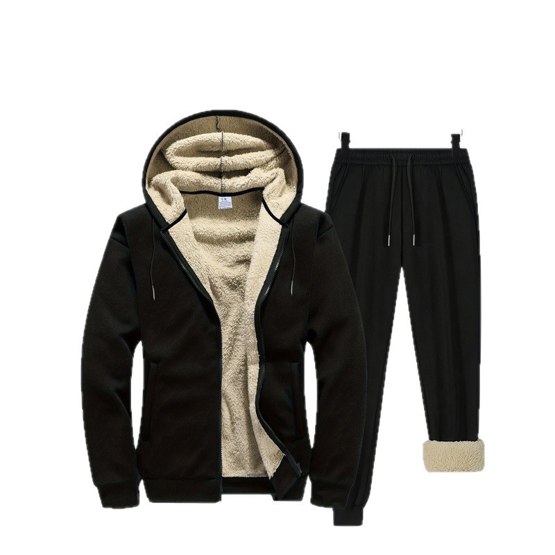 Vīriešu kapucēta jaka ar flīsu oderi, vienkrāsaina, poliester audums, oderes poliesteris, polo apkakle, garas piedurknes, ziemas stilā