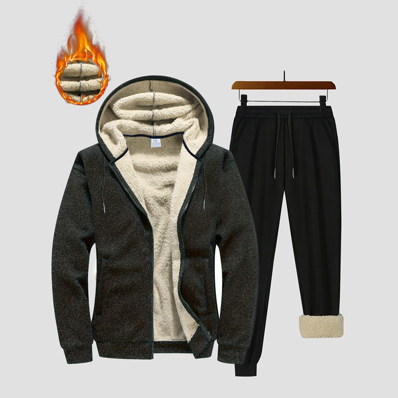 Vīriešu kapucēta jaka ar flīsu oderi, vienkrāsaina, poliester audums, oderes poliesteris, polo apkakle, garas piedurknes, ziemas stilā