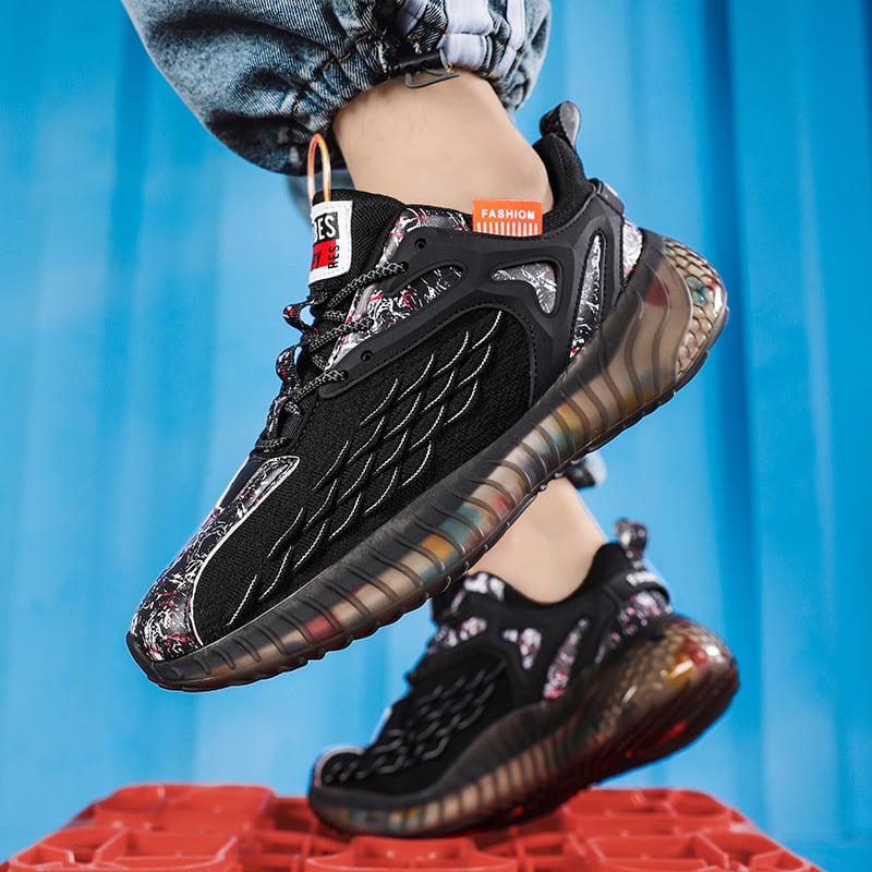 Skrējiena kurpes ar Flyknit augšdaļu, EVA zolīte, izturīga gumijas zole, vieglas, ar šoka absorbciju