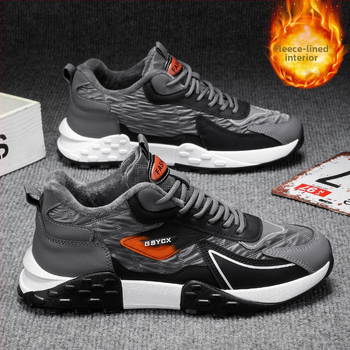 Unisex ziemas kurpes ar fleece iekšpusi un biezu zoli, ūdensizturīgas un pretslīdējošas