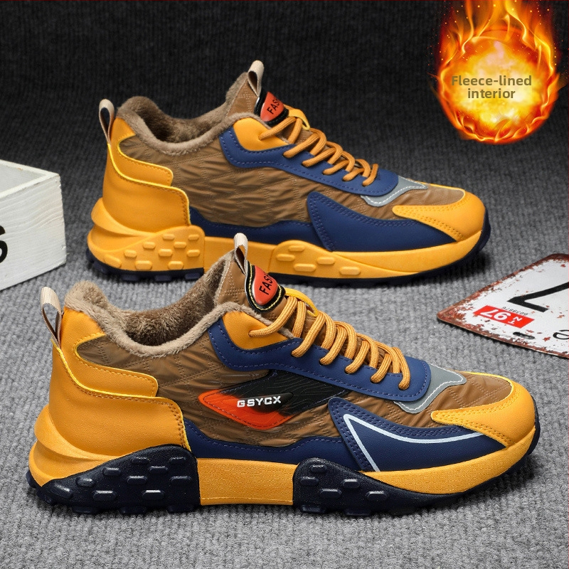 Unisex ziemas kurpes ar fleece iekšpusi un biezu zoli, ūdensizturīgas un pretslīdējošas