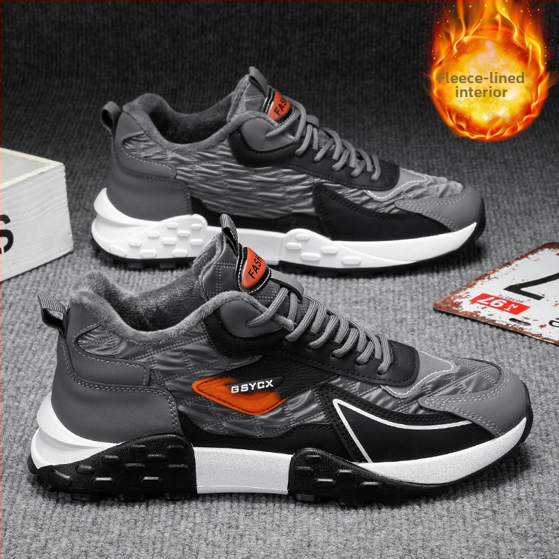 Unisex zimné topánky s fleecovou vložkou a hrubou podrážkou, nepremokavé a protišmykové