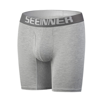 Vīriešu garās bokseršorti no viskozes, elpojošas, vidējā josta, vienkrāsainas, krots daļa no Spandexa