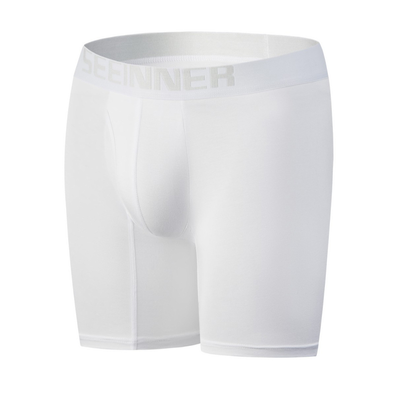 Vīriešu garās bokseršorti no viskozes, elpojošas, vidējā josta, vienkrāsainas, krots daļa no Spandexa