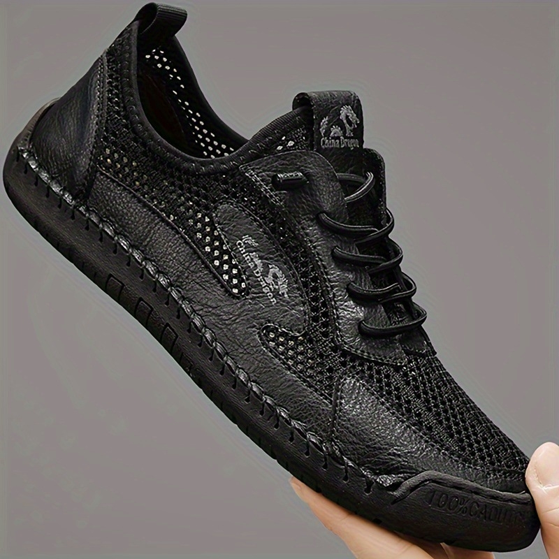 Vīriešu elpojošas nubuk ādas sporta kurpes ar gumijas zoli, apaļa purngala, visām sezonām, piemērotas dažādiem pasākumiem