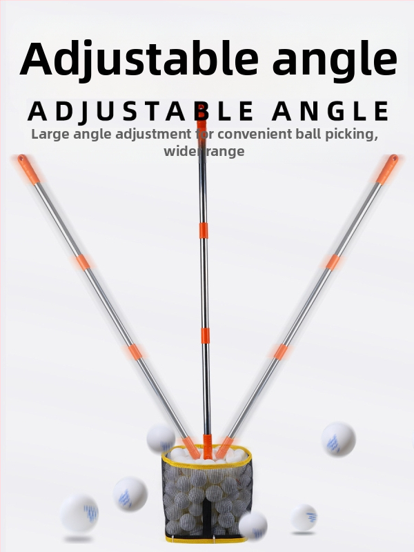 Ловец за топки за тенис на маса и бадминтон, за тренировки с много топки, стоманено тяло, 1,2 кг, голям капацитет, за зала