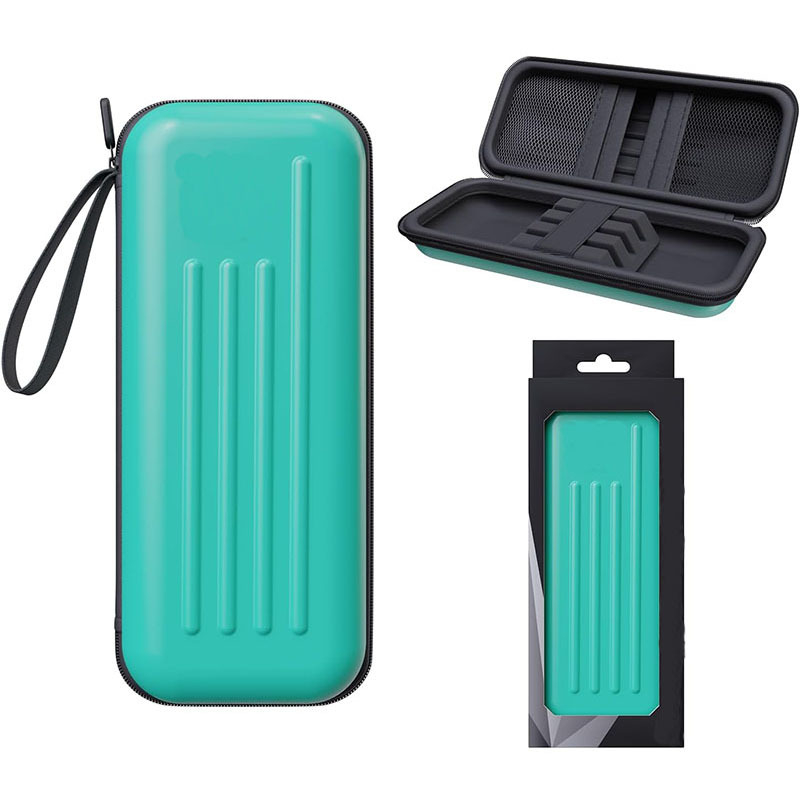 3 nodalījumu darts uzglabāšanas soma, bieza izturība pret kritieniem, pārnēsājamais rokturis, PU materiāls, neatkarīgi nodalījumi aizsardzībai