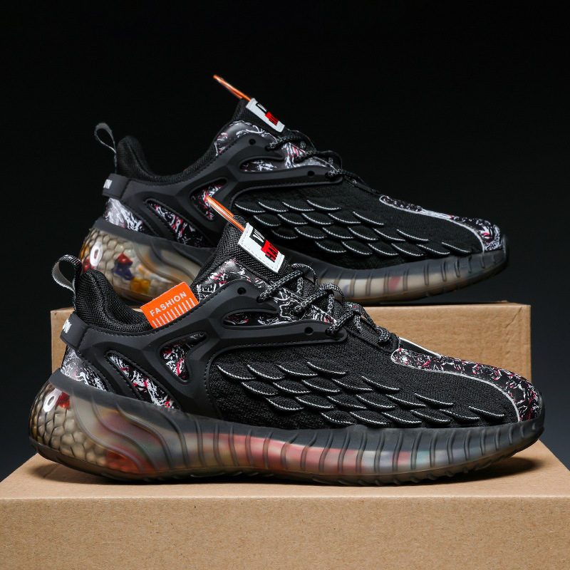 Vīriešu sportiskas ikdienas elpojošas kurpes ar tīkla augšdaļu — augšdaļa no tīkla, PU iekšējā zolīte, pretslīdējoša gumijas zole, zems papēdis 1–3 cm, šņorēšana