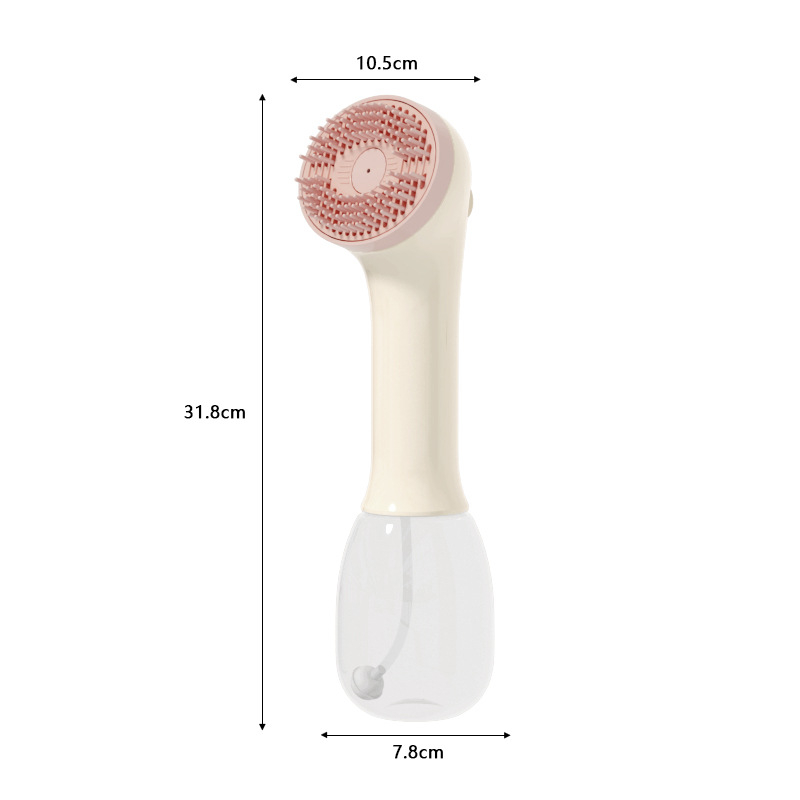 Portatīvā rokas elektriskā dušas suka suņiem un kaķiem ar burbulīšiem – noņem vaļīgo apmatojumu, ABS materiāls