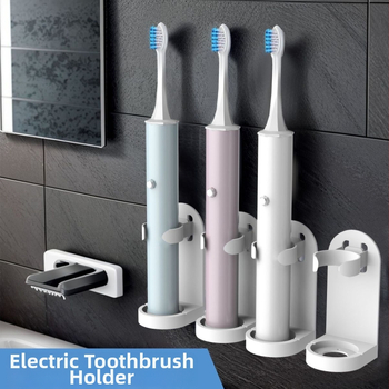 Univerzalni zidni držač četkice za zube s UV sterilizacijom, ljepilna montaža, plastika