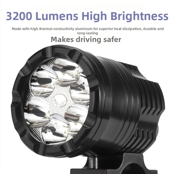 LED prednje svjetlo za motocikl, 30W, 12-80V, 3000-3500 lm, model XCD-1066