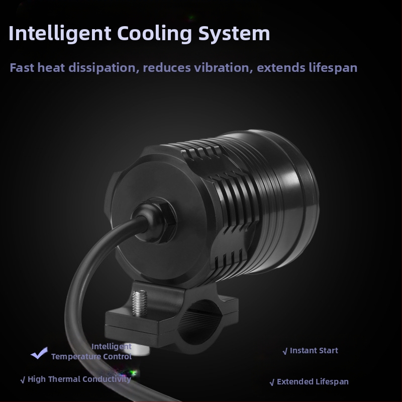 LED фар за мотоциклет, 30W, 12-80V вход, 3000-3500 lm, модел XCD-1066