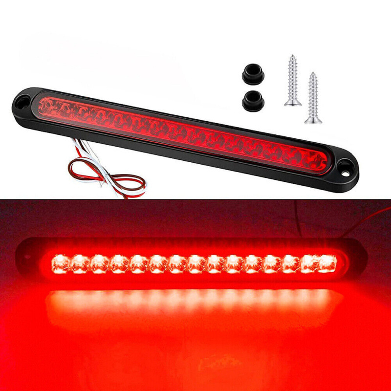 15LED magas pozíciójú féklámpa, 15LED teherautó hátsó lámpa, 15LED utánfutó hátsó lámpa (Márka: sain, Modell: SRK, Feszültség: 12-24V, Áram: 0.06A, Anyag: PC)