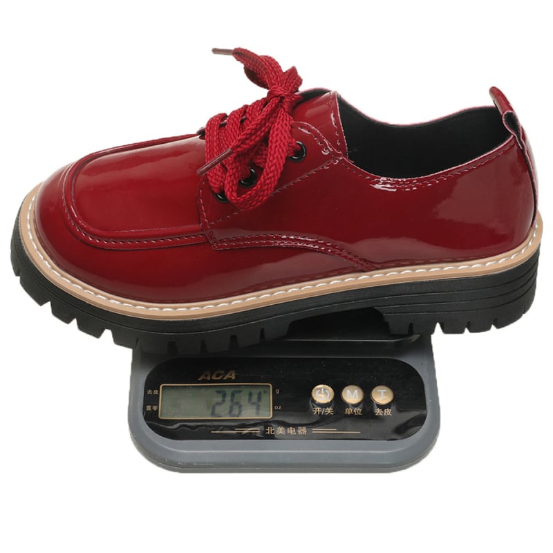 Женски лофер, кръгъл пръст, без връзки, PU кожена горна част, среден ток 3-5 см, гумена подметка