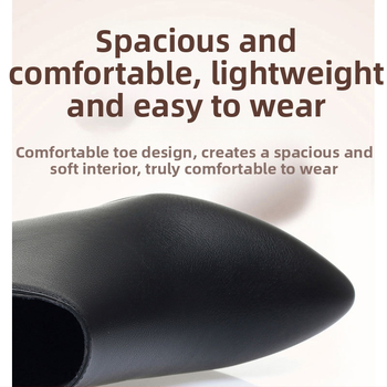 Sieviešu mikrošķiedras īsas zābaki, korejas stila, asas purns, 3–5 cm plata papēdis, sānu rāvējslēdzējs, mākslīgā kažokāde iekšējā oderē