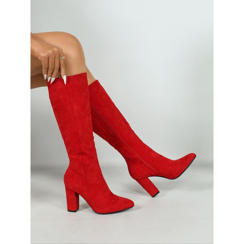 Moteriški satino Chelsea batų virš kelio (medžiaga: satinas; aukštis: virš kelio; stilius: Chelsea)