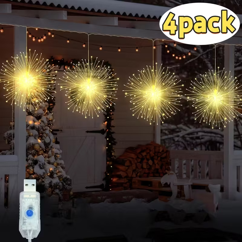 Saules LED dekoratīvās virtenes ārējai izmantošanai dārzā – IP55, 0.3W, barošana USB un saules enerģija, vadība ar pogu vai tālvadības pulti, modeļi 1111/1115/2405-90