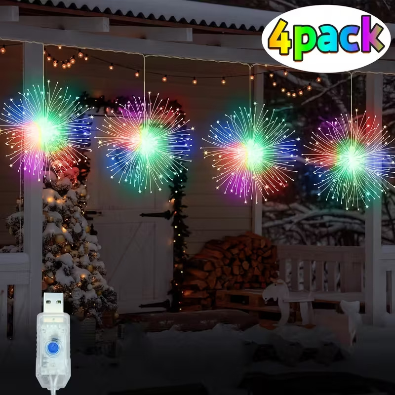 Saules LED dekoratīvās virtenes ārējai izmantošanai dārzā – IP55, 0.3W, barošana USB un saules enerģija, vadība ar pogu vai tālvadības pulti, modeļi 1111/1115/2405-90