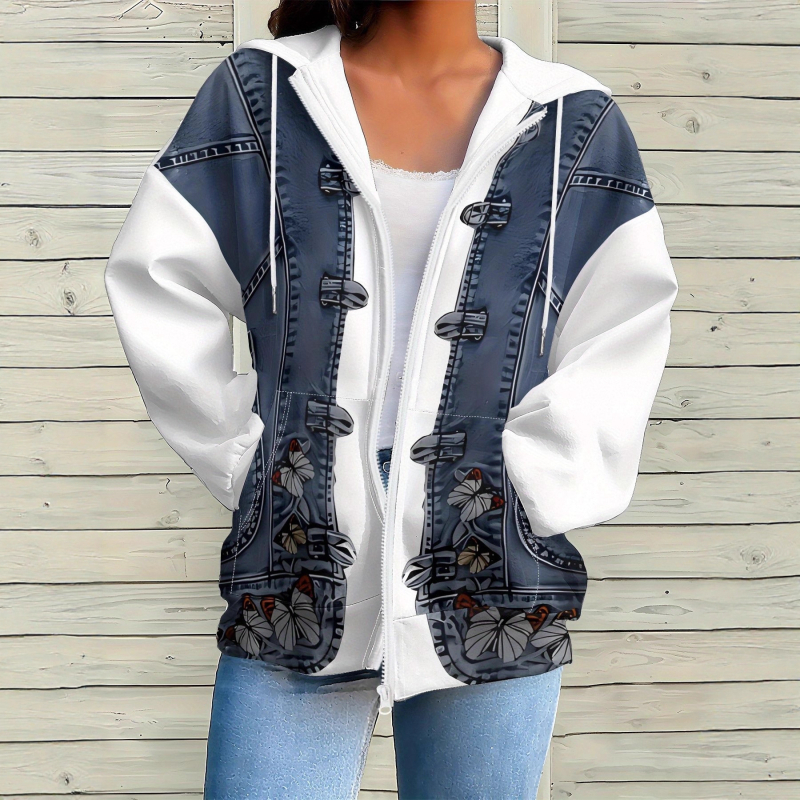 Kardigan stilā džemperis ar 3D rakstu, brīvs piegriezums, garas piedurknes, apaļš kakls