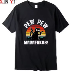 Vyriski marškinėliai su 3D karikatūros spauda, kvėpuojantis poliesteris 91–95%, trumpomis rankovėmis, apvalus kaklas, lengvas