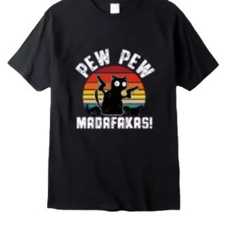 Vyriski marškinėliai su 3D karikatūros spauda, kvėpuojantis poliesteris 91–95%, trumpomis rankovėmis, apvalus kaklas, lengvas